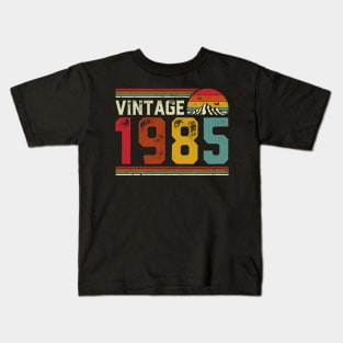 Vintage 1985 Birthday Gift Retro Style Kids T-Shirt